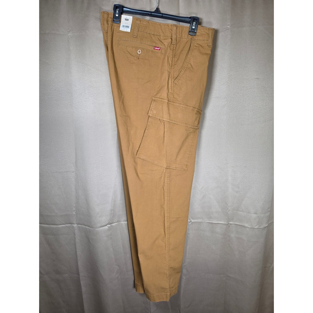 Levis XX Cargo Taper Pants Mens 38x32 Brown Stretch NWT